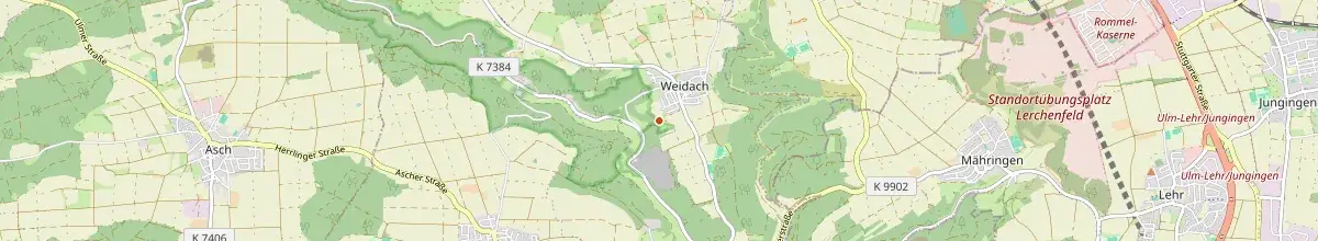 Karte mit den Selbstversorgerhäusern in Blaustein
