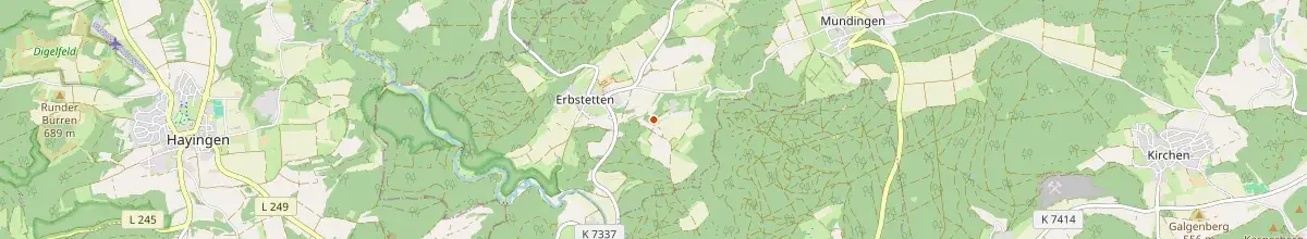 Karte mit den Selbstversorgerhäusern in Ehingen (Donau)