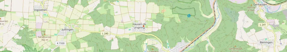 Karte mit den Selbstversorgerhäusern in Schelklingen