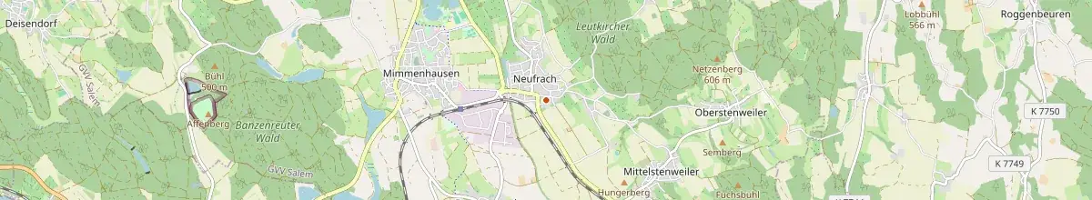 Karte mit den Selbstversorgerhäusern in Salem