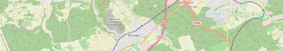 Karte mit den Selbstversorgerhäusern in Ehningen