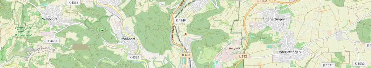 Karte mit den Selbstversorgerhäusern in Nagold