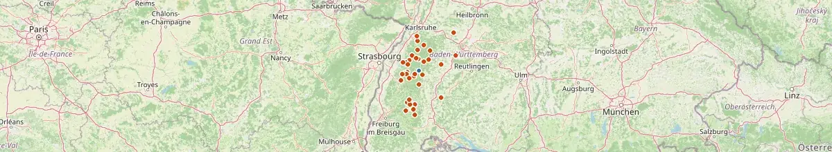 Karte mit den Selbstversorgerhäusern in Baiersbronn