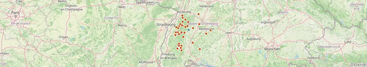 Karte mit den Selbstversorgerhäusern in Pfalzgrafenweiler