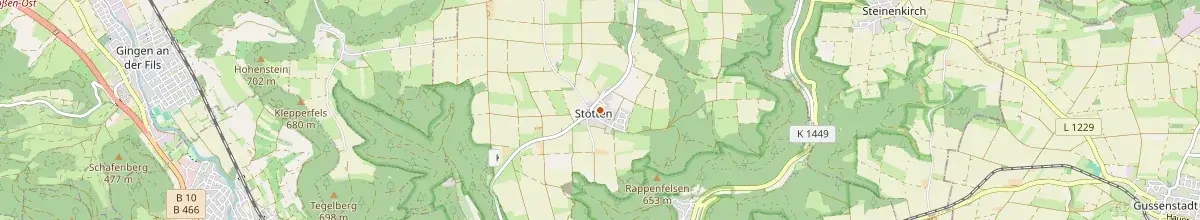 Karte mit den Selbstversorgerhäusern in Landkreis Göppingen