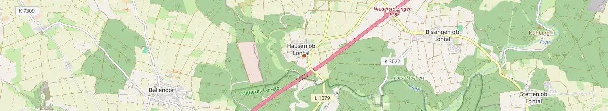Karte mit den Selbstversorgerhäusern in Landkreis Heidenheim