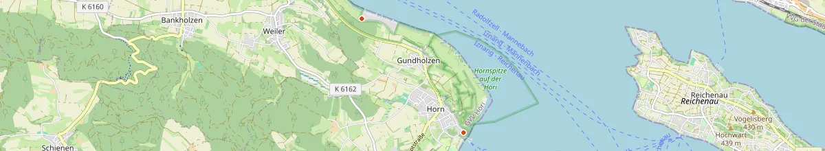 Karte mit den Selbstversorgerhäusern in Gaienhofen