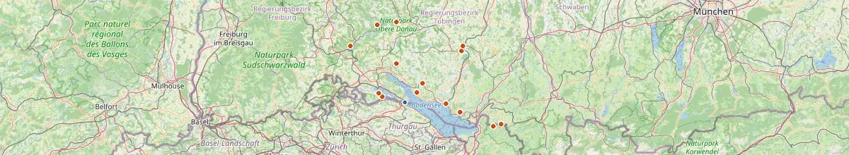 Karte mit den Selbstversorgerhäusern in Konstanz