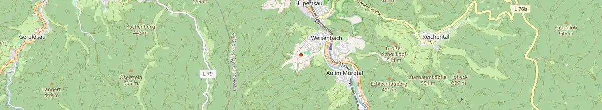 Karte mit den Selbstversorgerhäusern in Weisenbach