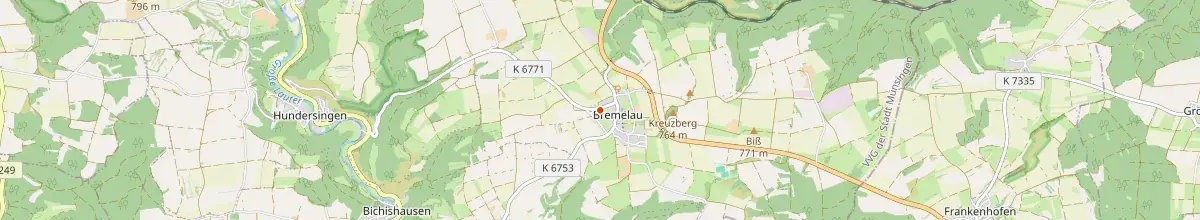 Karte mit den Selbstversorgerhäusern in Münsingen