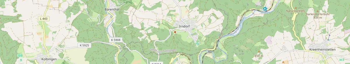 Karte mit den Selbstversorgerhäusern in Irndorf