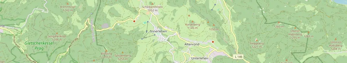 Karte mit den Selbstversorgerhäusern in Bernau
