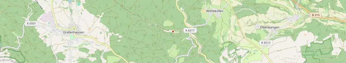 Karte mit den Selbstversorgerhäusern in Bonndorf im Schwarzwald