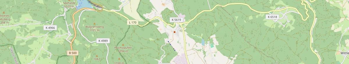 Karte mit den Selbstversorgerhäusern in Grafenhausen