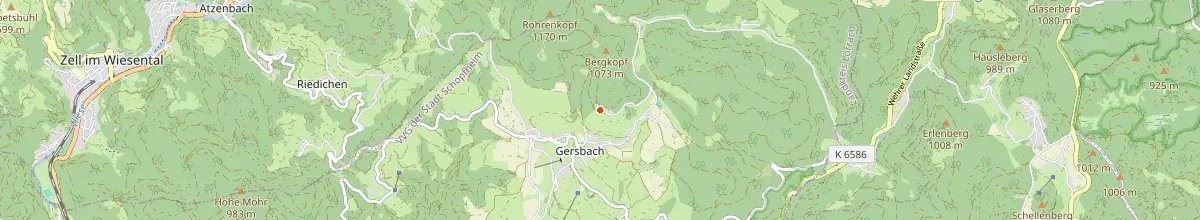 Karte mit den Selbstversorgerhäusern in Gersbach