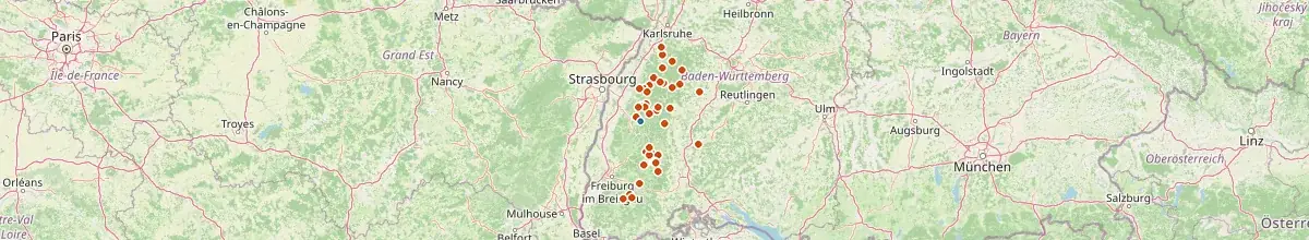 Karte mit den Selbstversorgerhäusern in Oberharmersbach