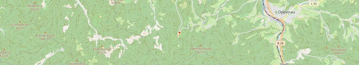 Karte mit den Selbstversorgerhäusern in Oberkirch