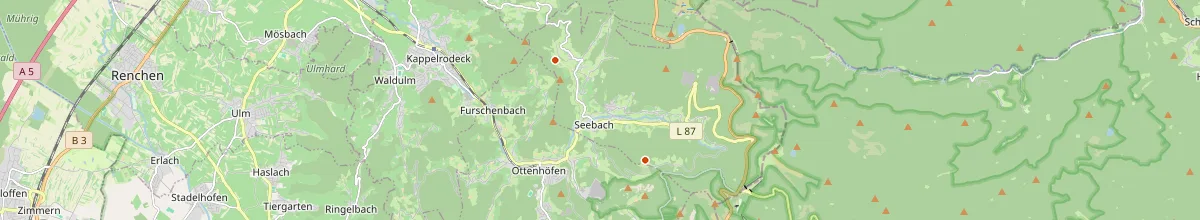 Karte mit den Selbstversorgerhäusern in Seebach