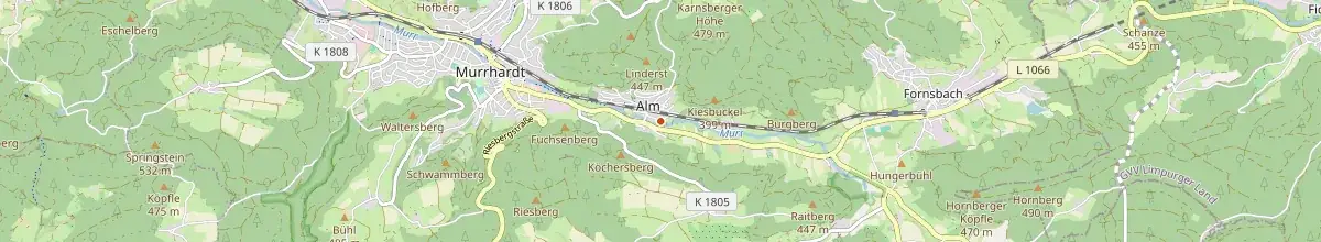 Karte mit den Selbstversorgerhäusern in Murrhardt