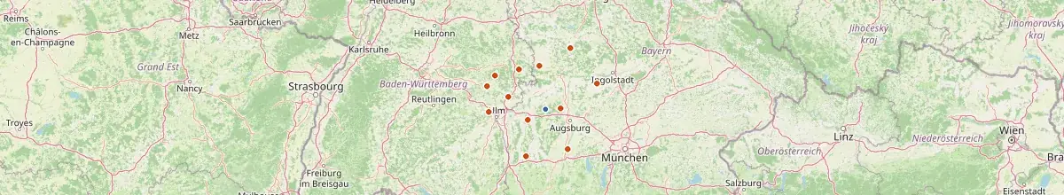 Karte mit den Selbstversorgerhäusern in Altenmünster
