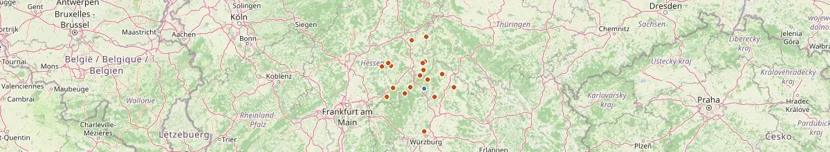 Karte mit den Selbstversorgerhäusern in Geroda