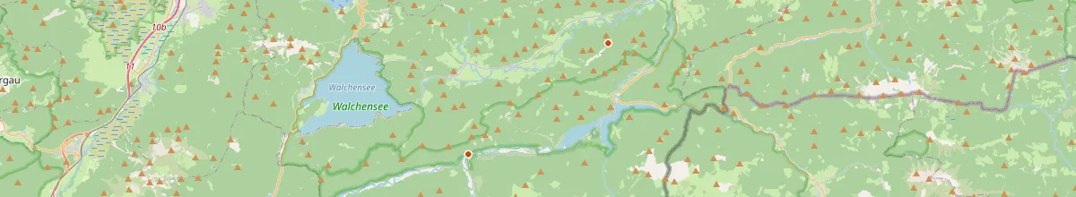 Karte mit den Selbstversorgerhäusern in Landkreis Bad Tölz-Wolfratshausen