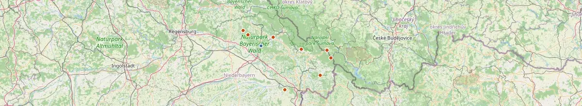 Karte mit den Selbstversorgerhäusern in Grafling
