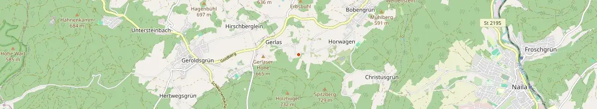Karte mit den Selbstversorgerhäusern in Bad Steben