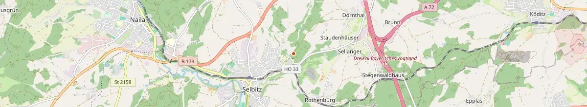 Karte mit den Selbstversorgerhäusern in Selbitz