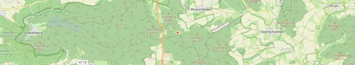 Karte mit den Selbstversorgerhäusern in Castell