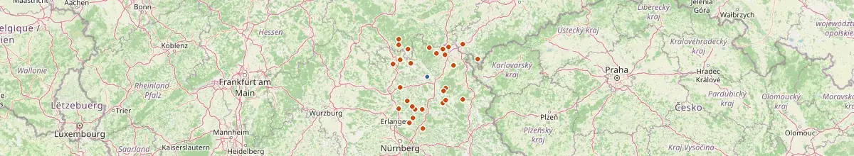 Karte mit den Selbstversorgerhäusern in Landkreis Kulmbach