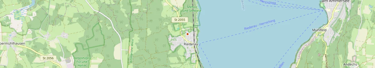 Karte mit den Selbstversorgerhäusern in Dießen am Ammersee