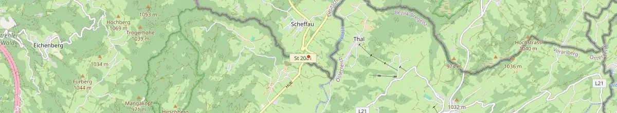 Karte mit den Selbstversorgerhäusern in Scheidegg