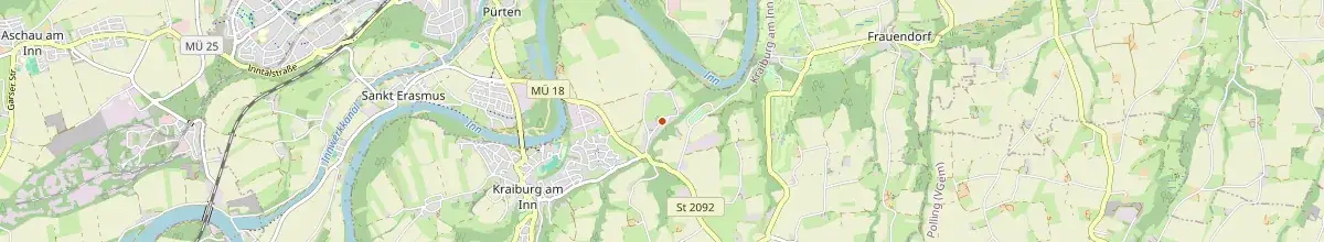 Karte mit den Selbstversorgerhäusern in Kraiburg am Inn