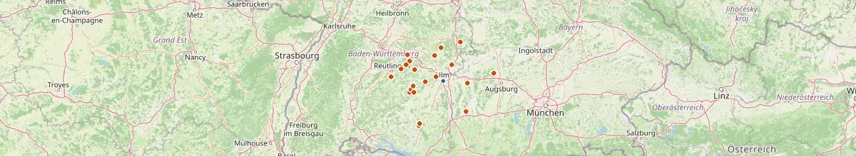 Karte mit den Selbstversorgerhäusern in Illertissen