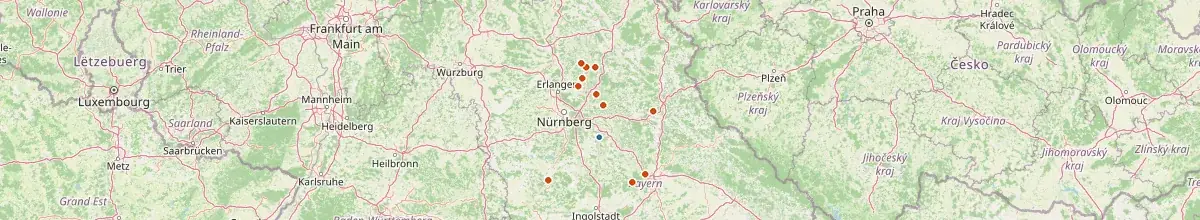 Karte mit den Selbstversorgerhäusern in Landkreis Neumarkt in der Oberpfalz