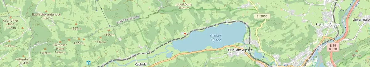 Karte mit den Selbstversorgerhäusern in Immenstadt