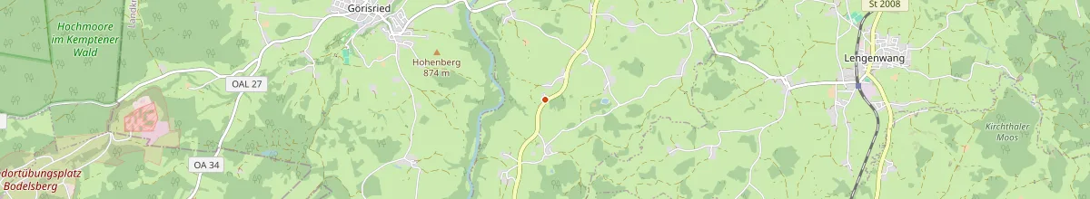 Karte mit den Selbstversorgerhäusern in Wald
