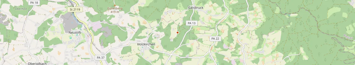 Karte mit den Selbstversorgerhäusern in Ortenburg