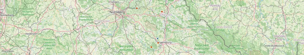 Karte mit den Selbstversorgerhäusern in Pielenhofen