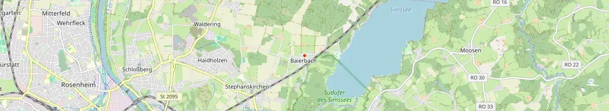 Karte mit den Selbstversorgerhäusern in Stephanskirchen