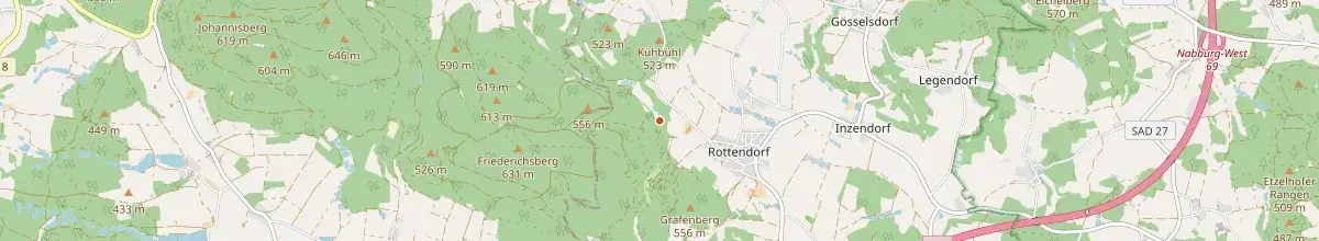 Karte mit den Selbstversorgerhäusern in Landkreis Schwandorf