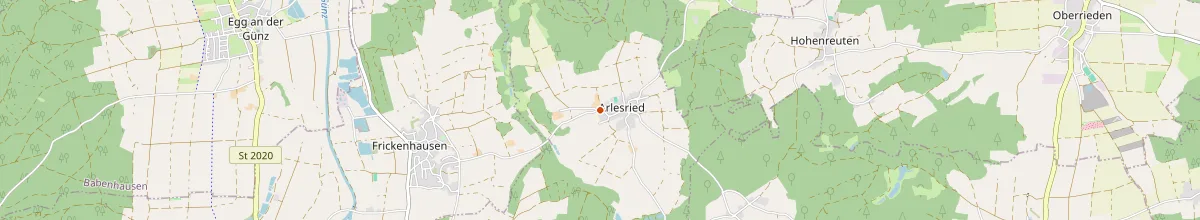 Karte mit den Selbstversorgerhäusern in Erkheim