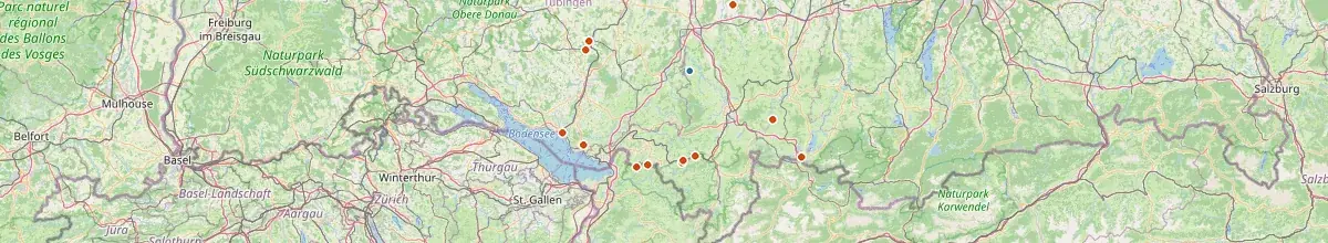 Karte mit den Selbstversorgerhäusern in Legau