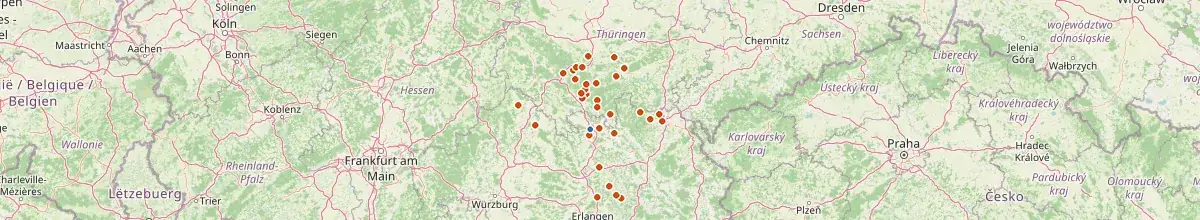 Karte mit den Selbstversorgerhäusern in Coburg (Stadt)
