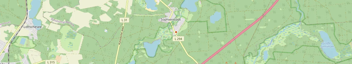 Karte mit den Selbstversorgerhäusern in Marienwerder