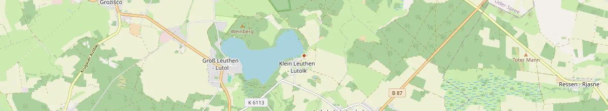 Karte mit den Selbstversorgerhäusern in Märkische Heide
