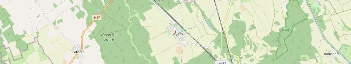 Karte mit den Selbstversorgerhäusern in Falkenberg/Elster