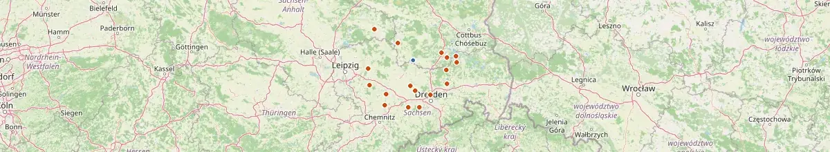 Karte mit den Selbstversorgerhäusern in Röderland
