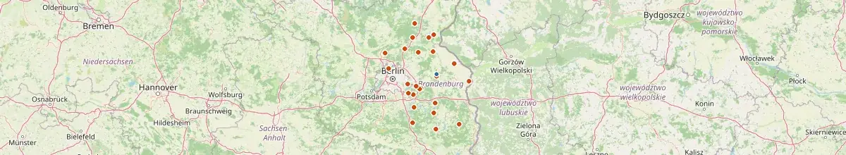 Karte mit den Selbstversorgerhäusern in Buckow